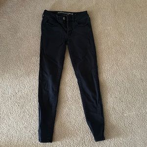 Black American eagle skinny jeans